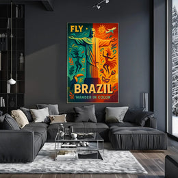 Brazilian Adventure Christ the Redeemer Travel Poster PosterGoat