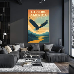 Explore America Discover The Land Of Poster