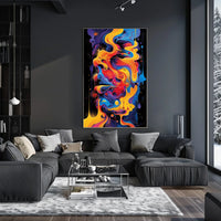 Vivid Abstract Flow Abstract Poster