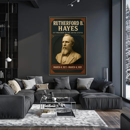 Rutherford B. Hayes Vintage Presidential Historical Poster PosterGoat
