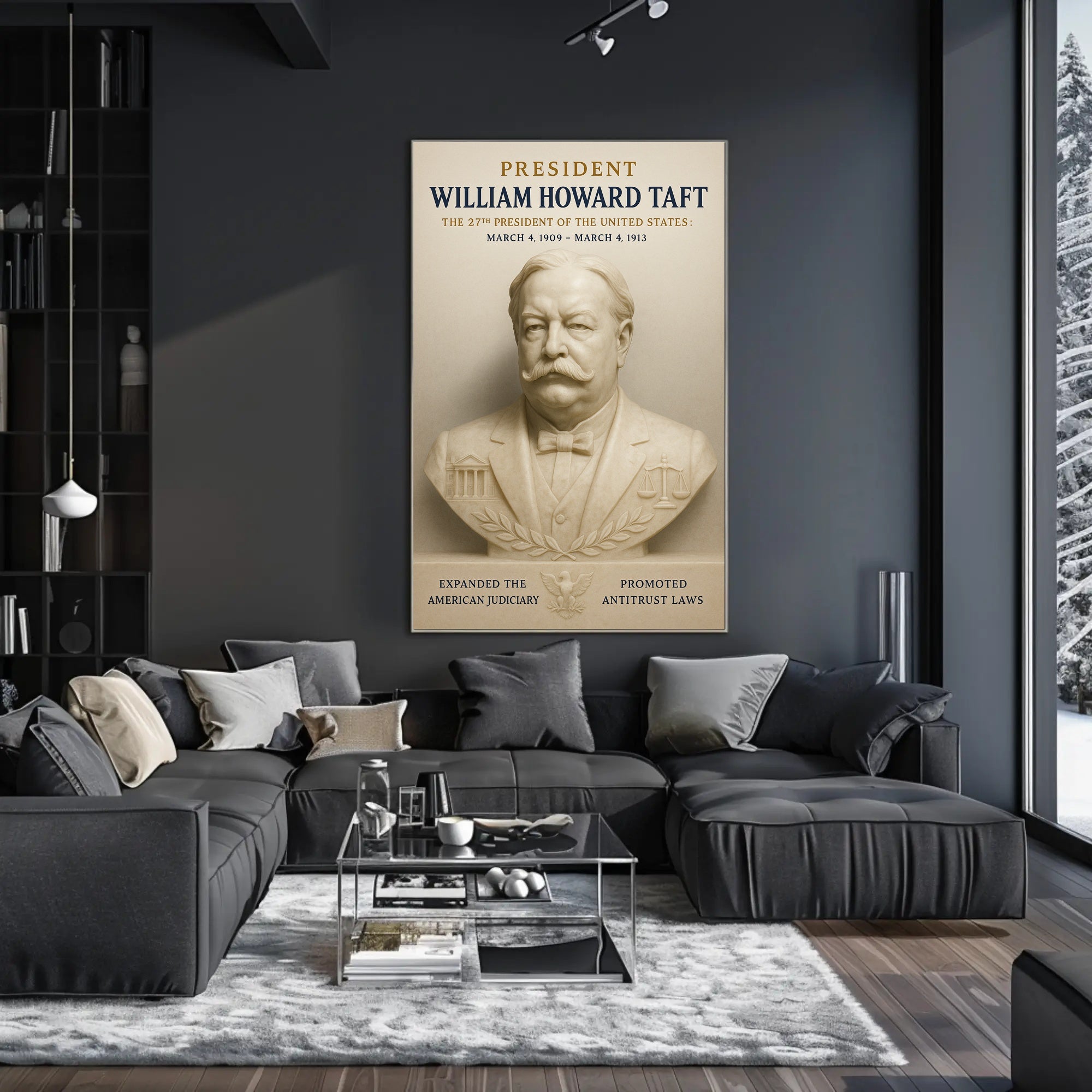 William Howard Taft Vintage Historical Presidential Poster