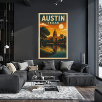 Austin, Texas A Scenic View Poster