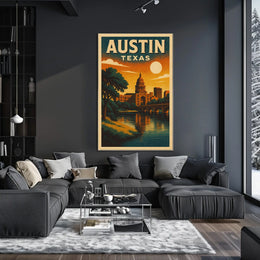Austin, Texas A Scenic View Poster