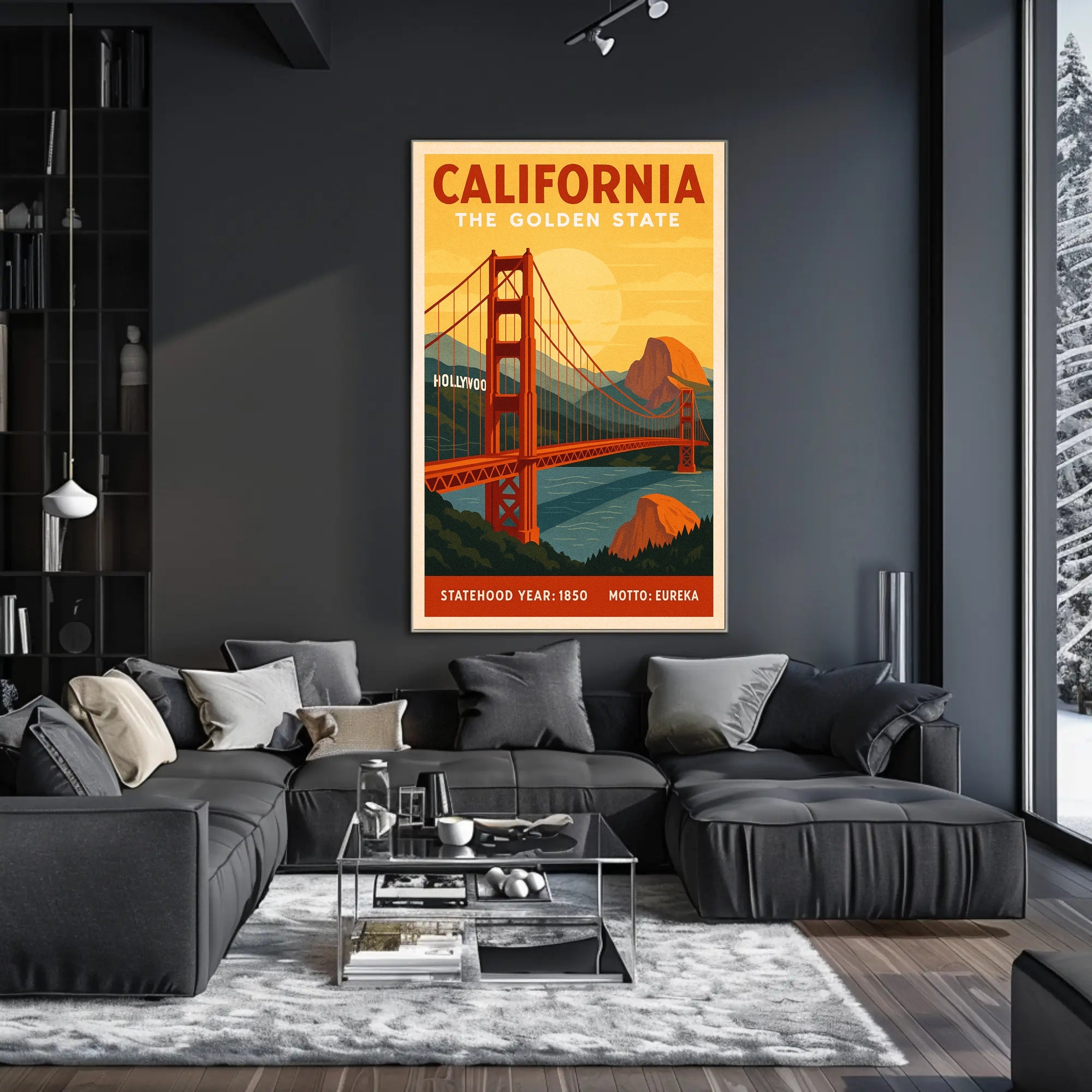 California The Golden State Poster