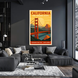 California The Golden State Poster