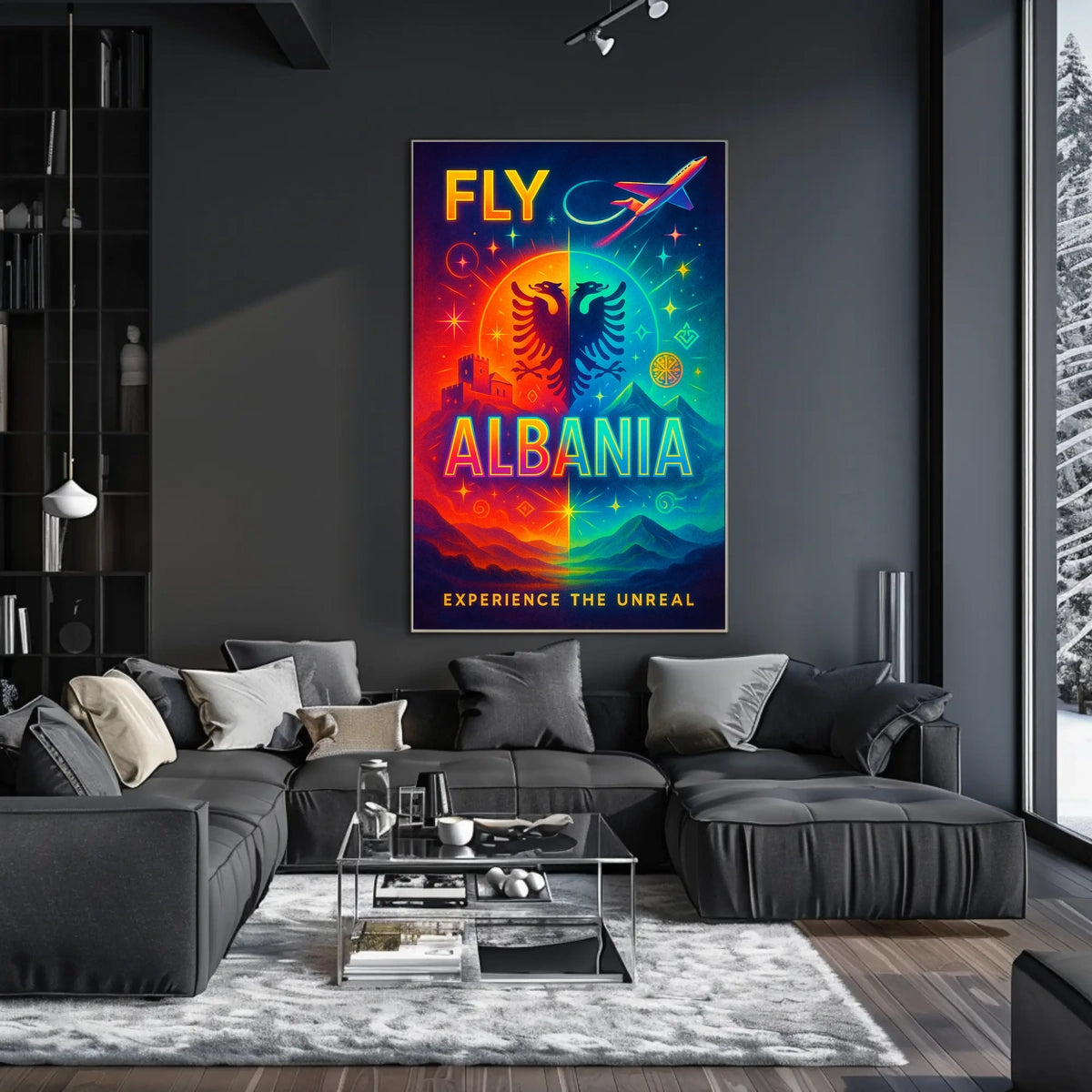 Fly Albania Experience the Unreal Poster