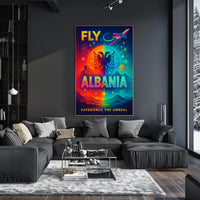 Fly Albania Experience the Unreal Poster