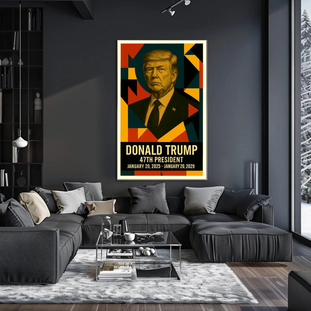 Donald Trump 45th President of the United States Abstract Pop Poster