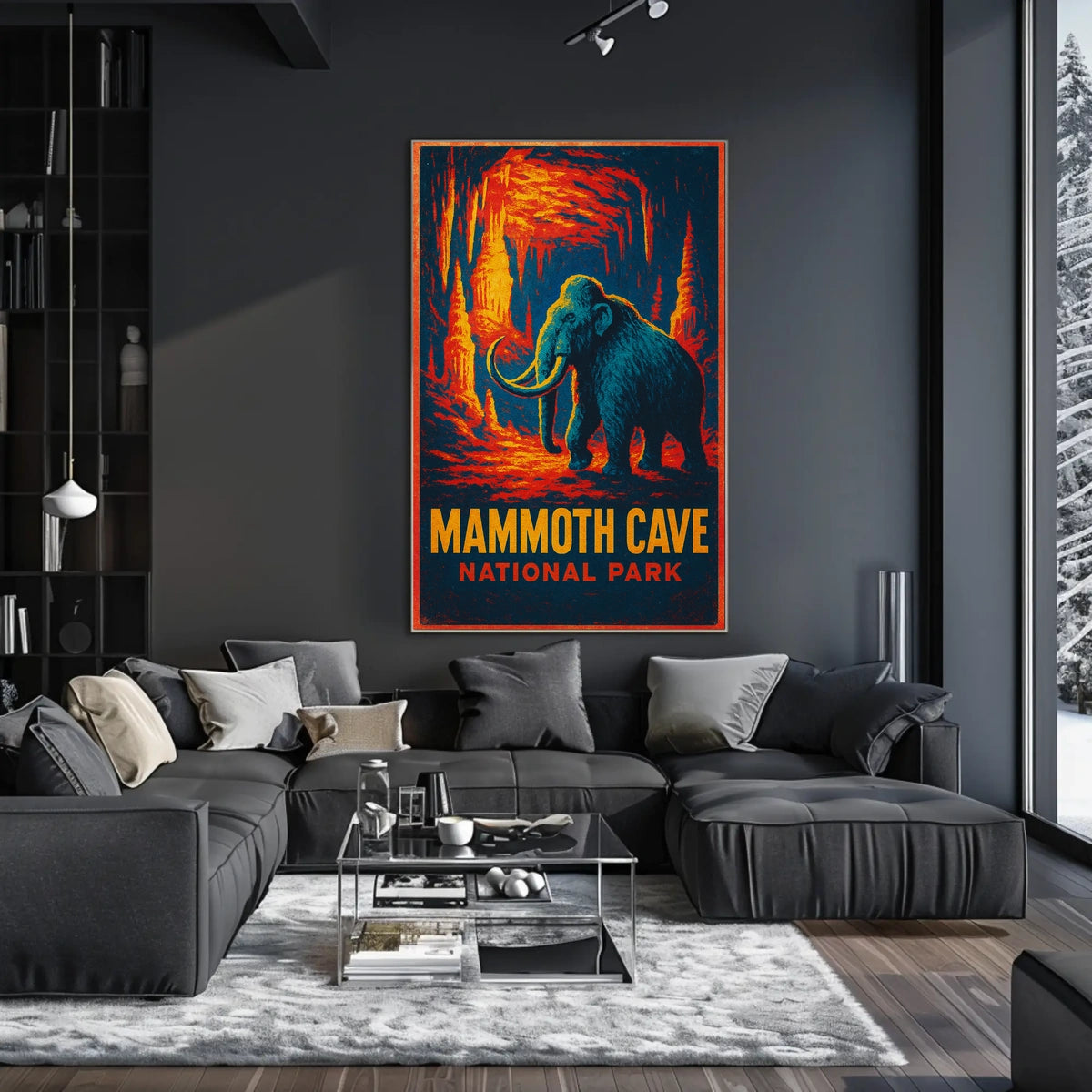 Mammoth Cave Vintage Adventure Poster