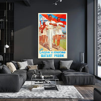 Vintage Soviet Sports Propaganda Poster