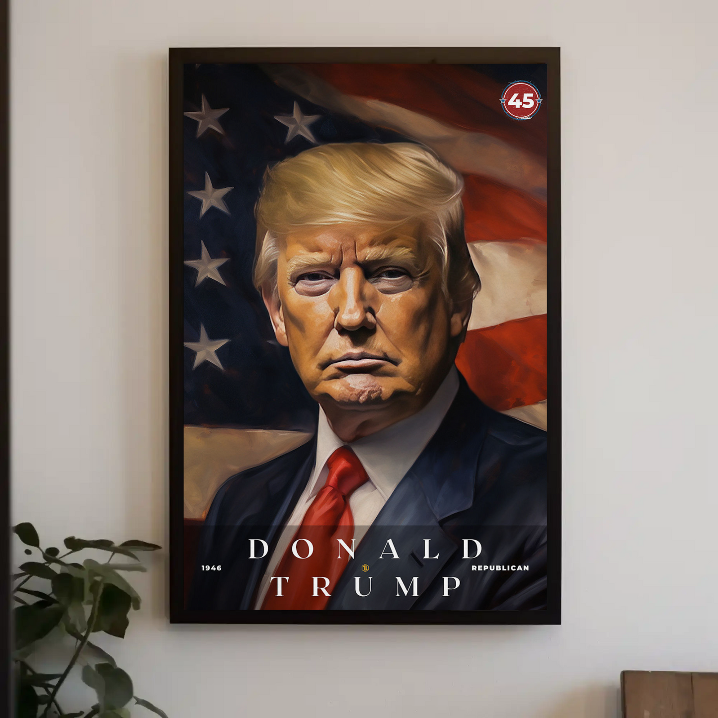 Donald Trump 45th President Of The United States Portrait