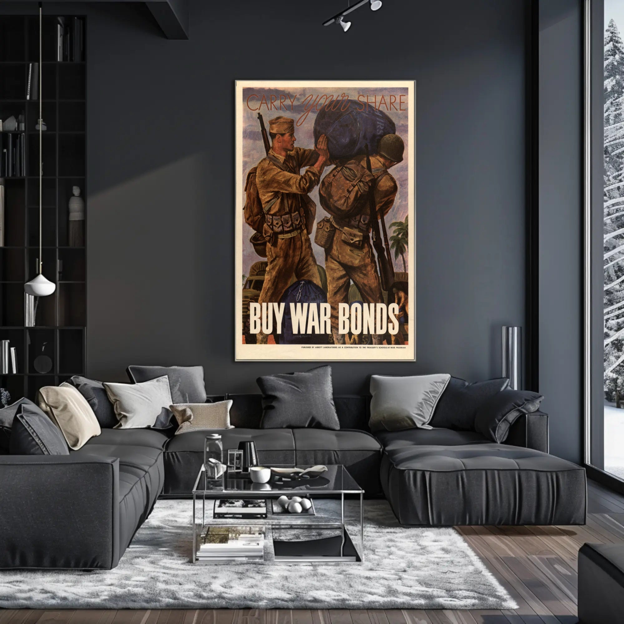 Carry Your Share Buy War Bonds Poster Art Print PosterGoat