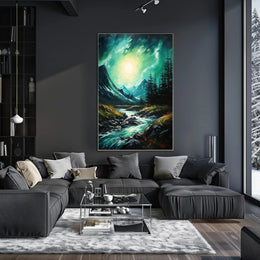 Tranquil Mountain Stream Poster