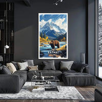 Katmai National Park Scenic Poster Print