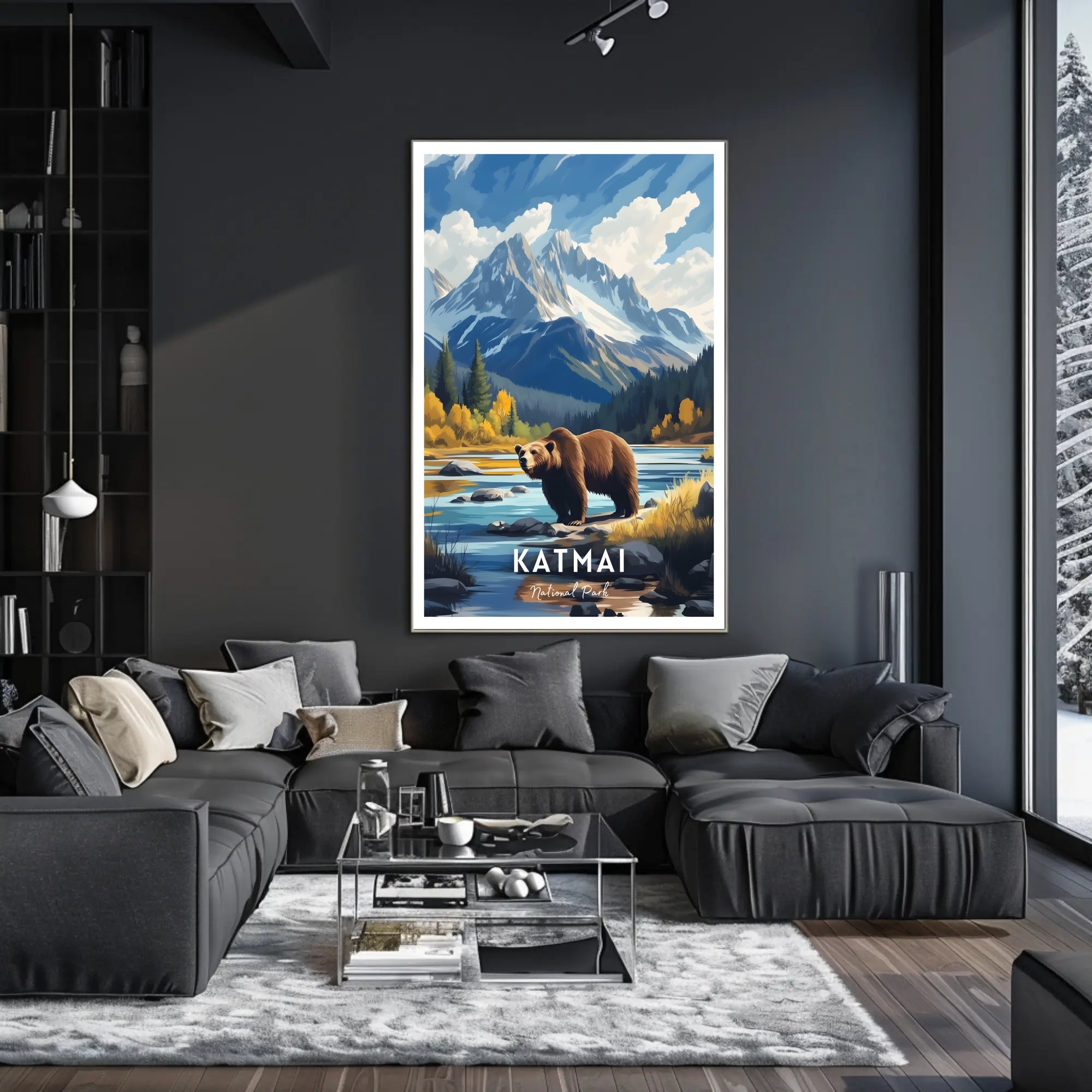 Katmai National Park Scenic Poster Print