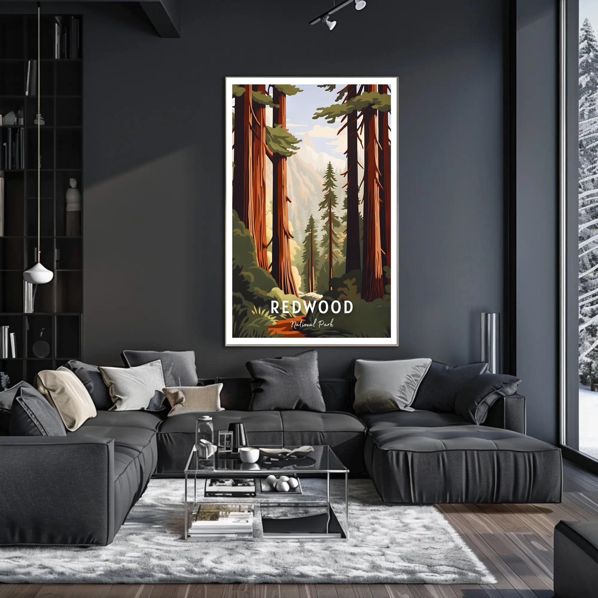 Redwood National Park Scenic Poster Wall Art