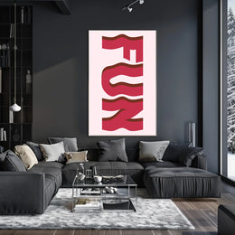 Playful Bacon-Like Typography in Abstract or Artistic Poster PosterGoat