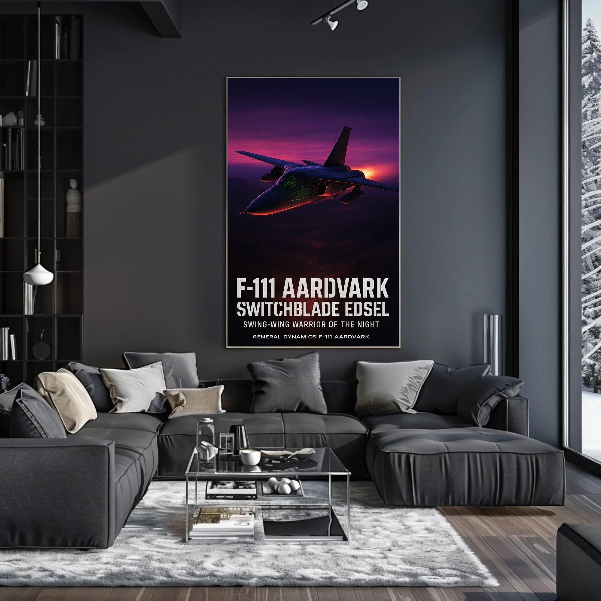 F-111 Aardvark Swing-Wing Warrior Poster PosterGoat