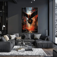 The Majestic Eagle In Urban Chaos Poster PosterGoat