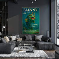 Blenny Salt Water Fish Poster