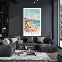 Sharm El-Sheikh Beach Scene Poster PosterGoat