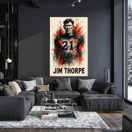 Jim Thorpe Legendary Athlete Poster