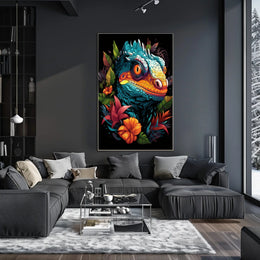 Vibrant Reptile Art Poster