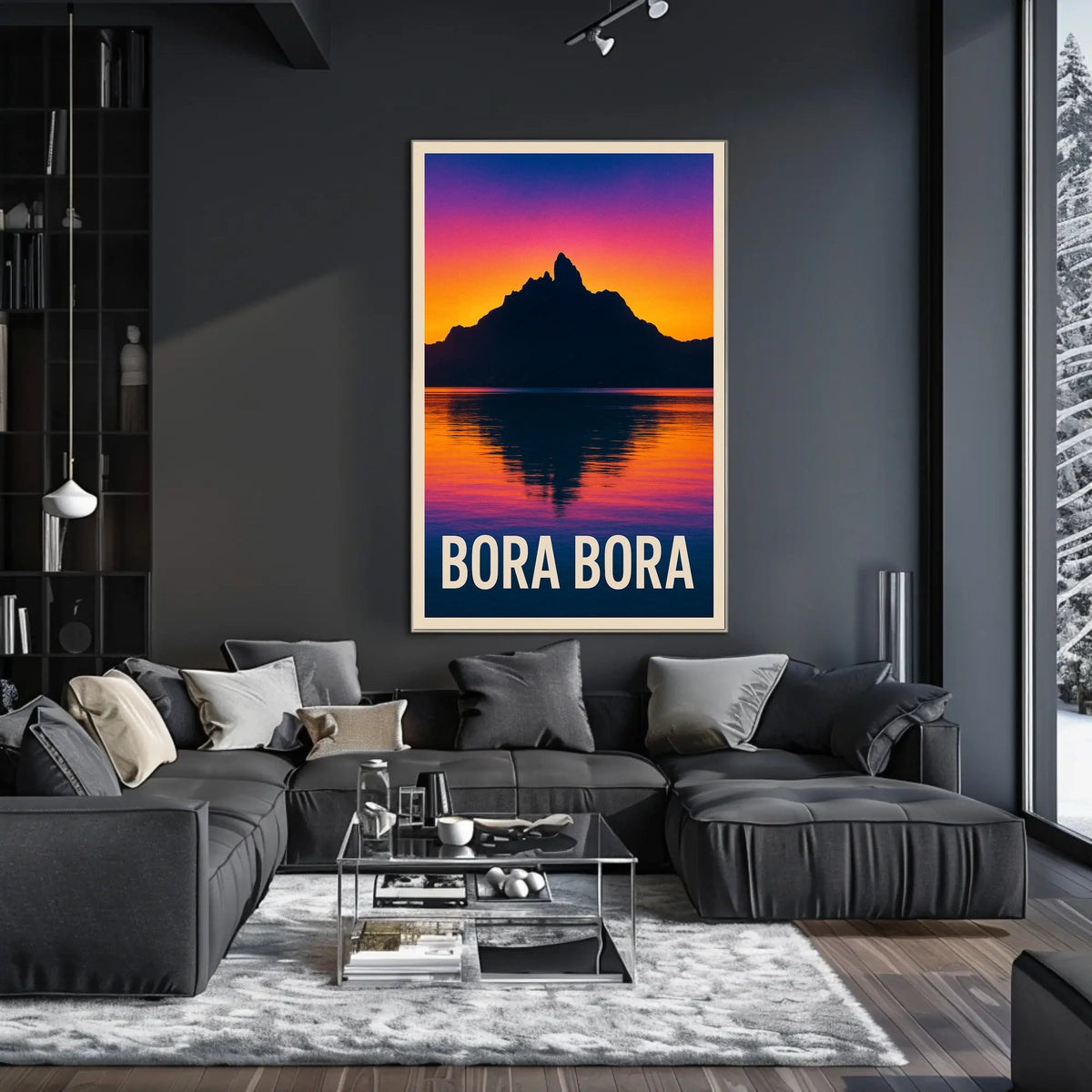 Bora Bora Sunset Poster