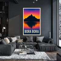 Bora Bora Sunset Poster