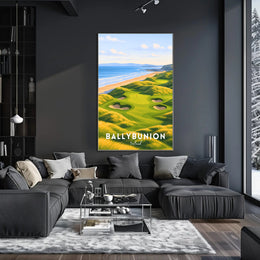 Ballybunion Coastal Golf Course Scenic Travel Poster
