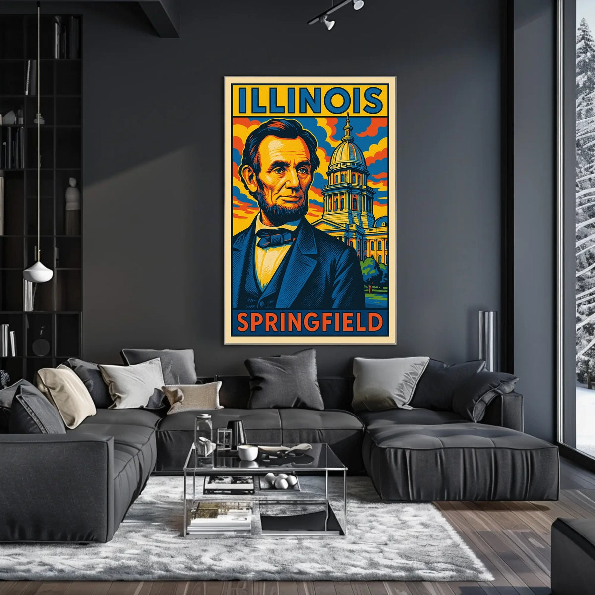 Abraham Lincoln In Springfield Poster