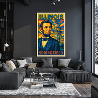 Abraham Lincoln In Springfield Poster