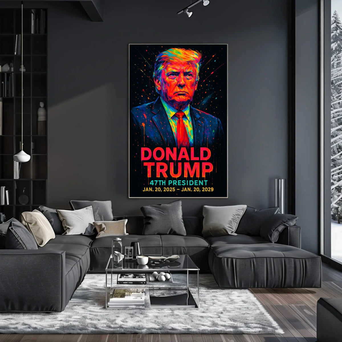 Donald Trump Neon Legacy in Motion Poster