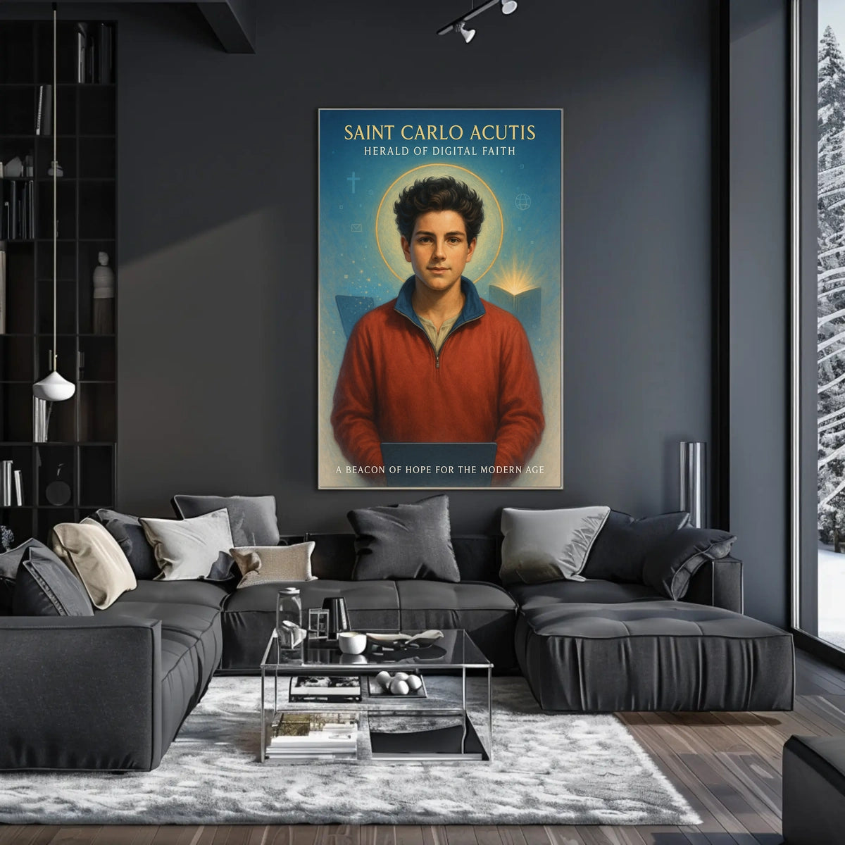 Saint Carlo Acutis Herald Of Digital Poster