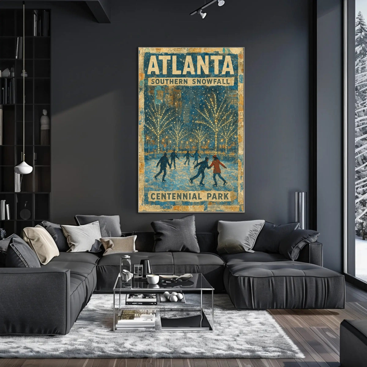 Atlanta Southern Snowfall Poster