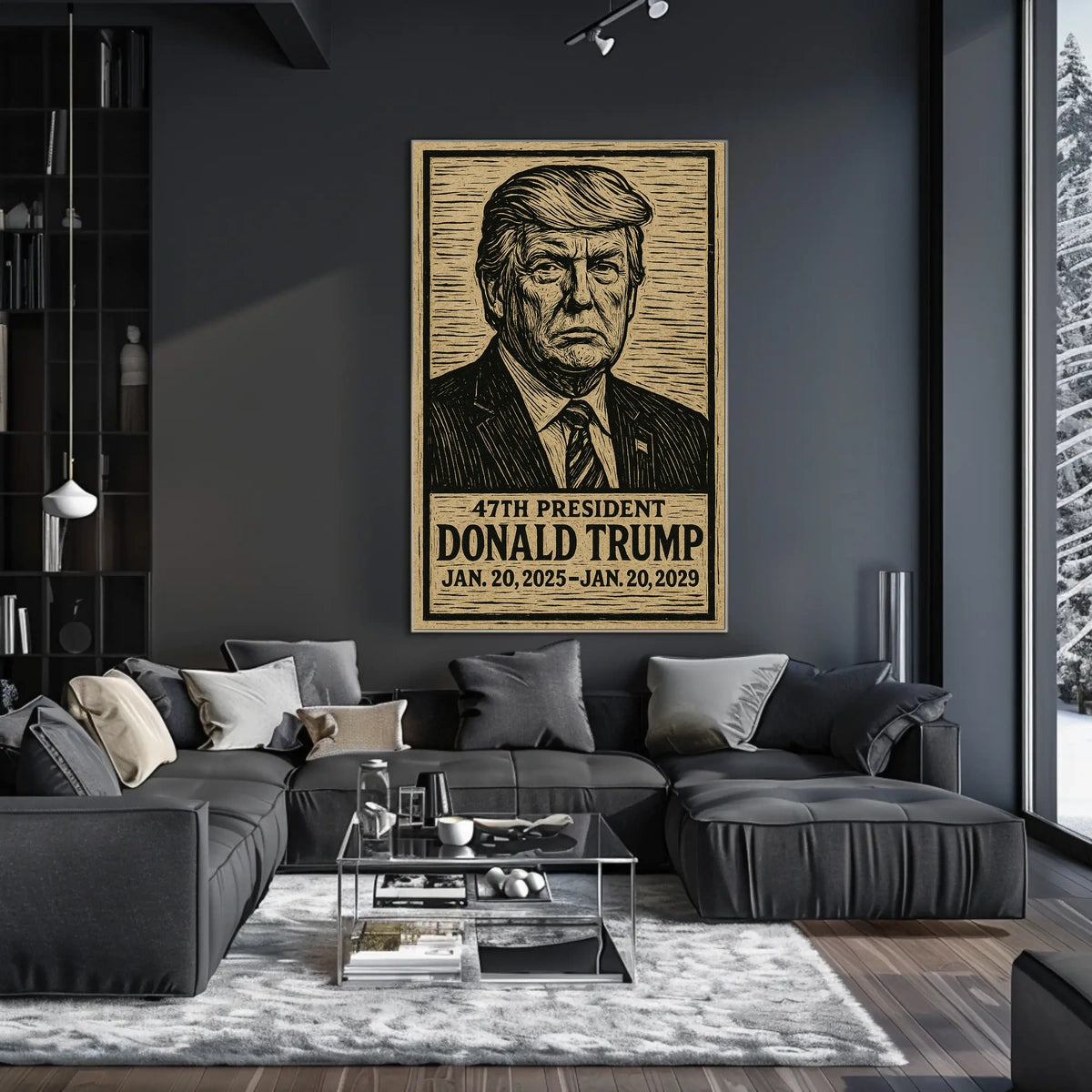 Donald Trump 47Th President Tribute Patriotic Leadership Wall Art Collection Poster