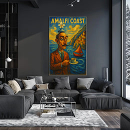 Amalfi Coast Surrealism Surreal Poster