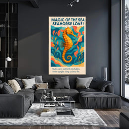 Magic of the Sea Seahorse Love Poster