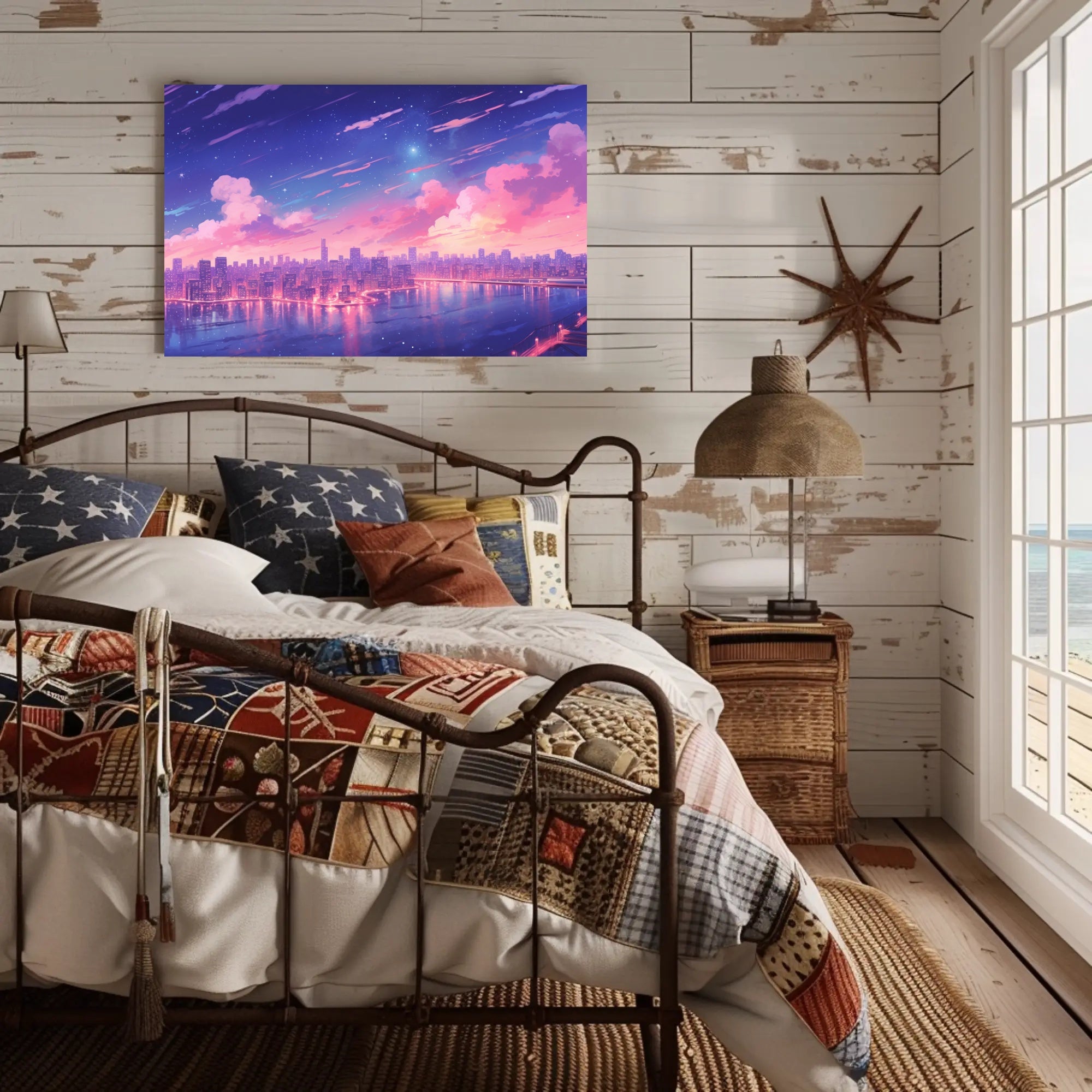 Dreamy Cityscape at Dusk Poster