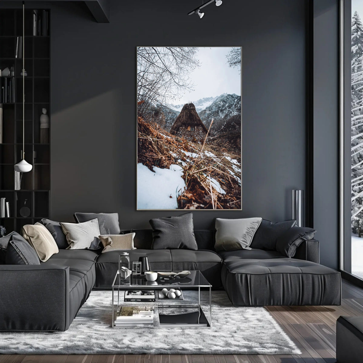 Winter Mountain Retreat Poster