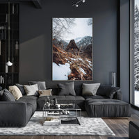 Winter Mountain Retreat Poster