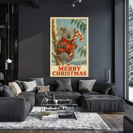 Merry Christmas Koala Poster