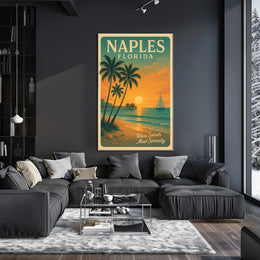 Naples, Florida Where Sunsets Meet Serenity Poster