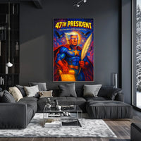 Donald Trump Patriot Champion Pop Art Patriotic Collector Wall Limited Edition Poster