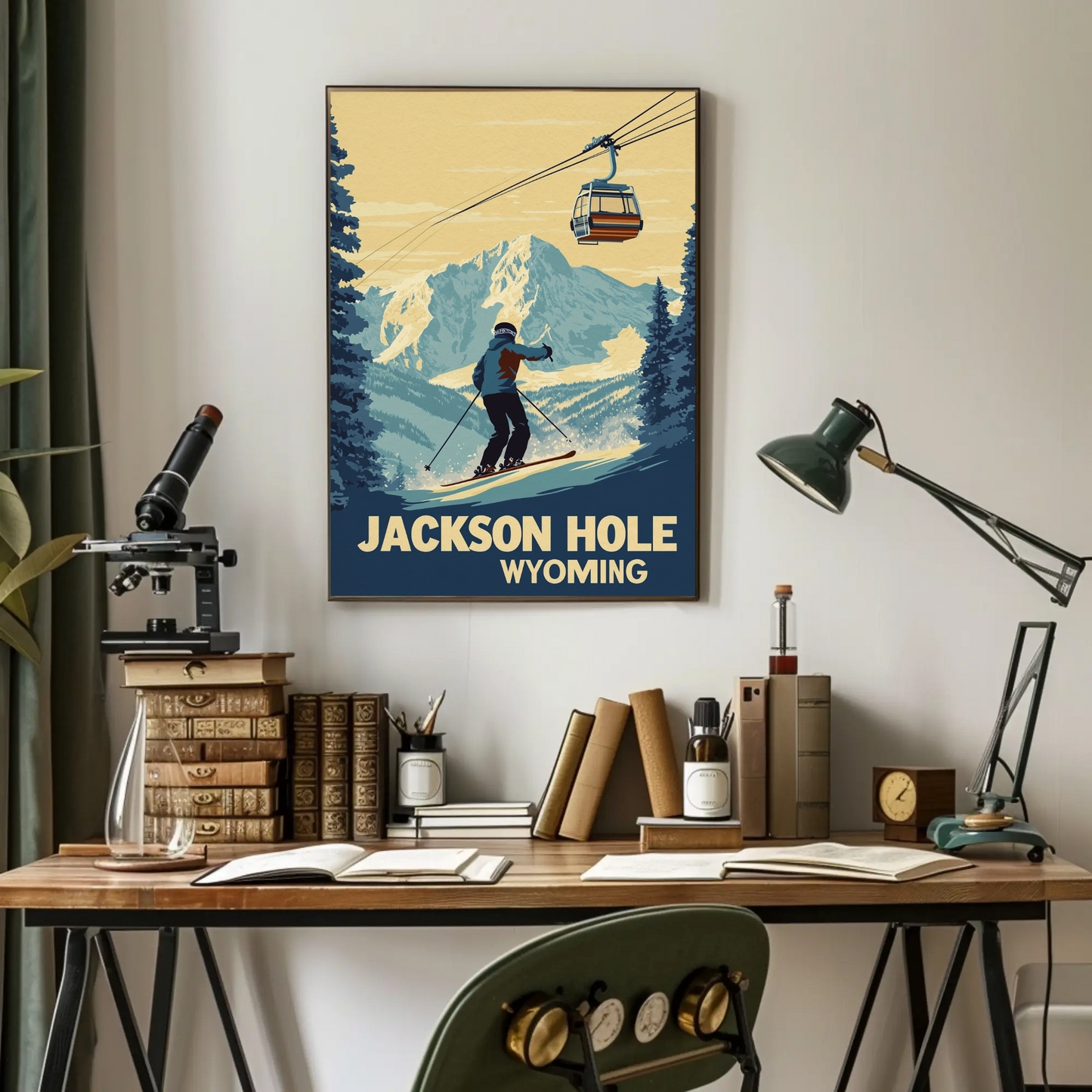 Jackson Hole Wyoming Vintage Poster