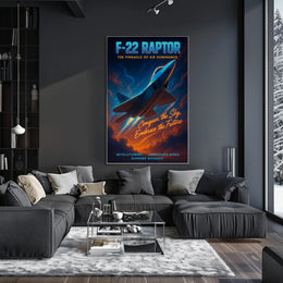 F-22 Raptor The Pinnacle Of Air Poster