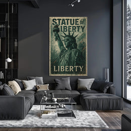 Statue of Liberty Vintage Heritage Cultural or Heritage Poster PosterGoat