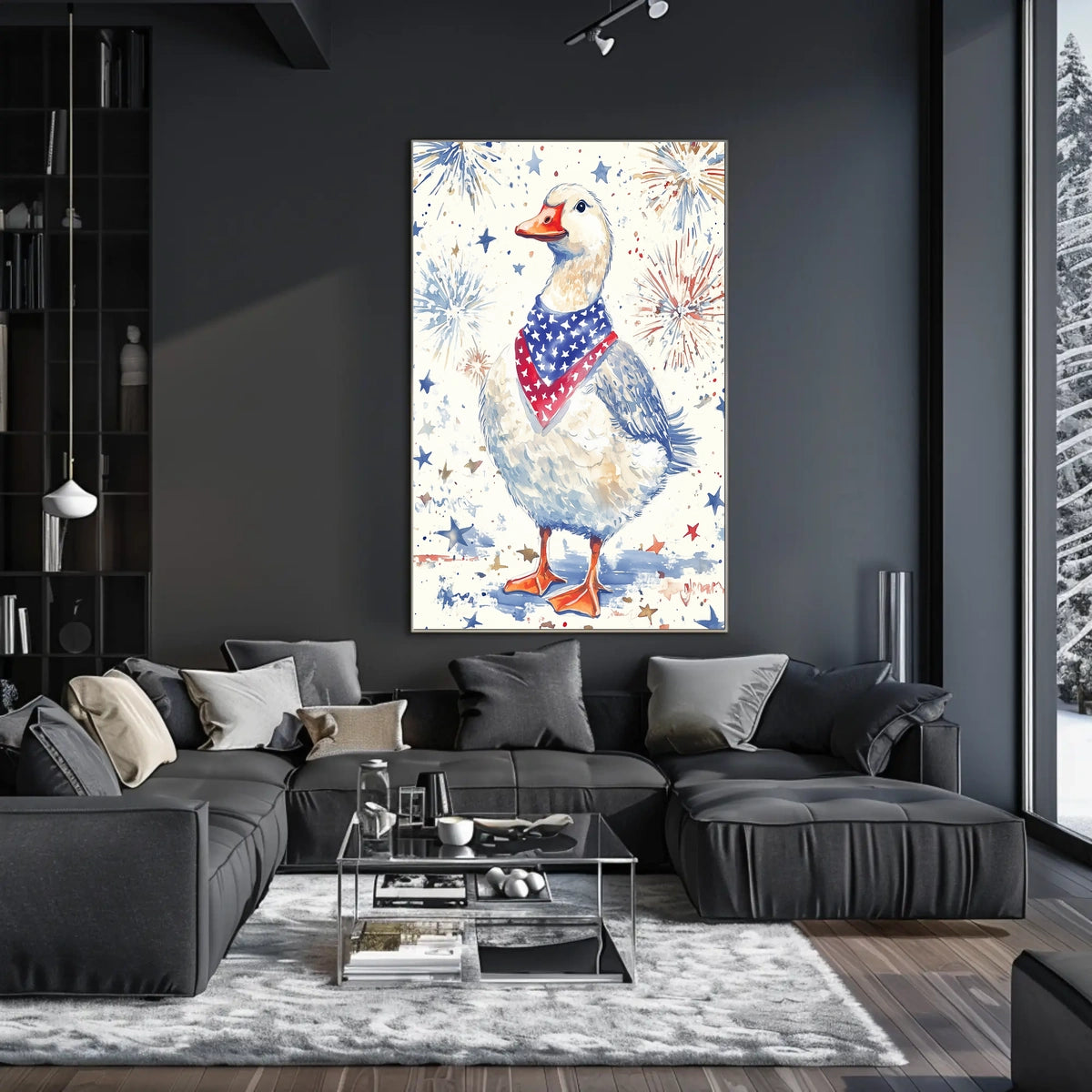 patriotic goose Poster