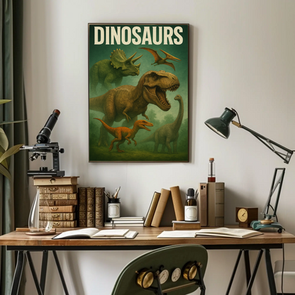 Dinosaurs Movie Poster 2 Vintage Poster