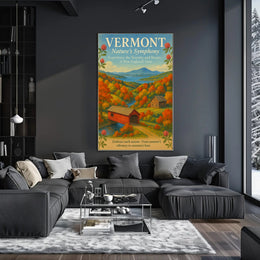 Vermont Scenic Nature Poster Wall Art Print